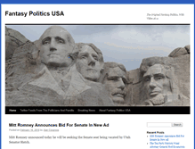 Tablet Screenshot of fantasypoliticsusa.com